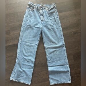 Levi Strauss & Co. Blue Denim Jeans ribcage wideleg